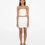Floral Embroidered Mini Skirt