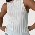 Ribbed Sleeveless Top